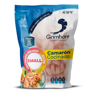 Camarón Cocinado Pequeño Pelado y Devenado Sin Cola, 8 Onz